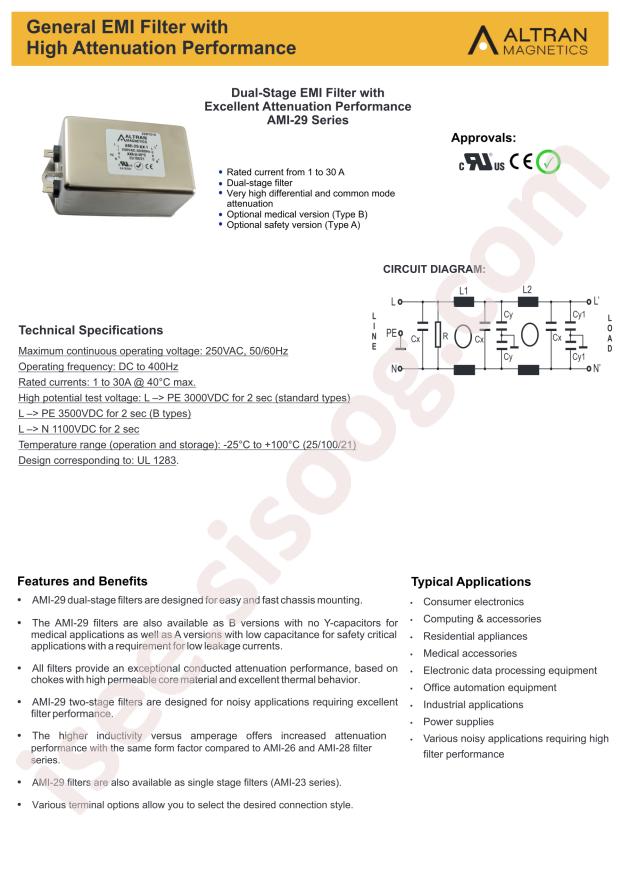 Altran Magnetics, LLC AMI-29-12-3
