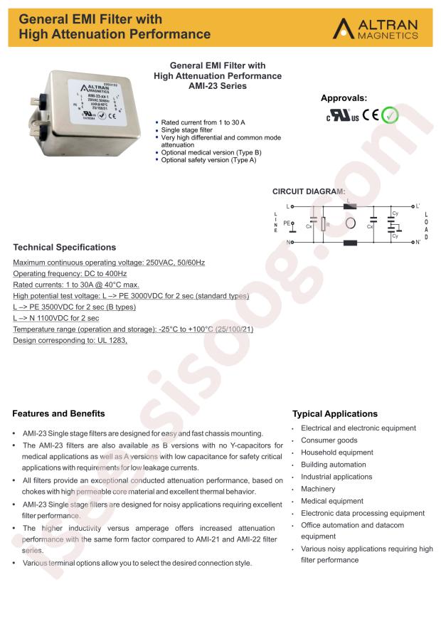 Altran Magnetics, LLC AMI-23-1-3