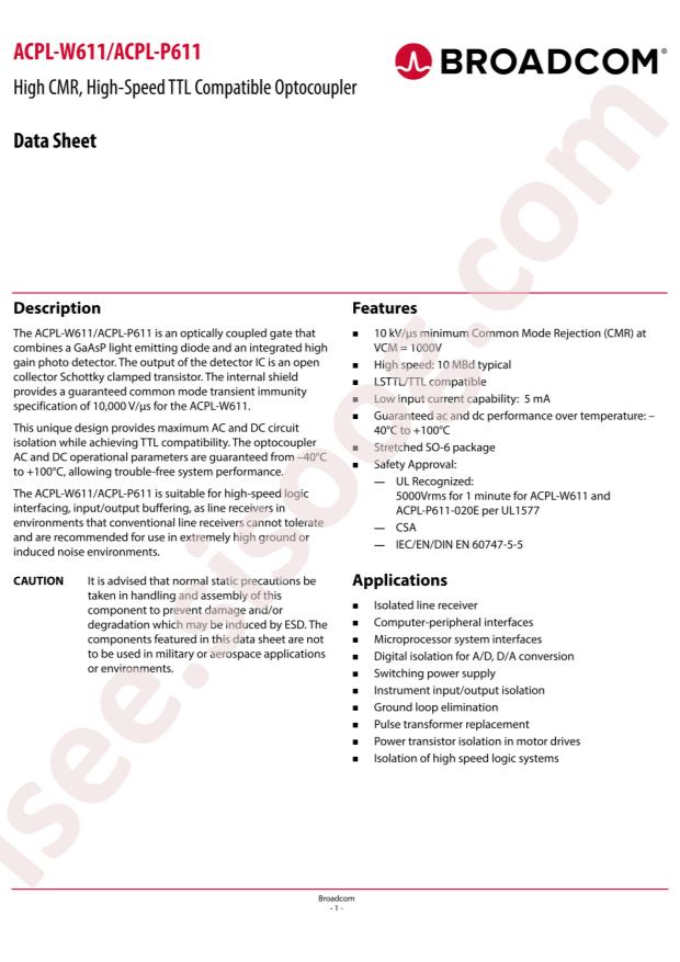 Broadcom ACPL-W611-500E