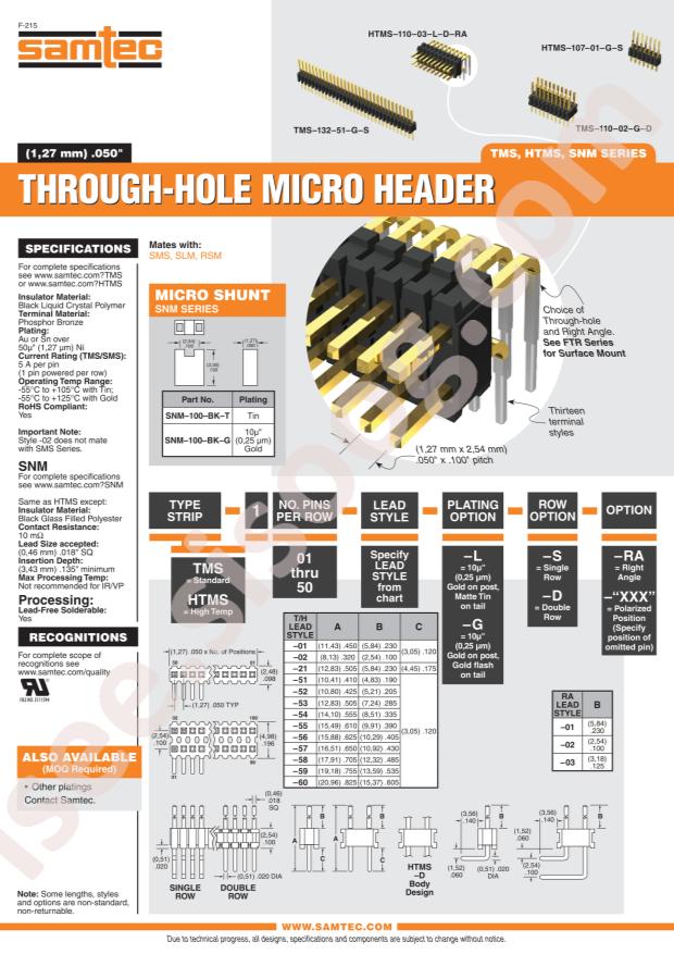 Samtec TMS-124-51-L-S