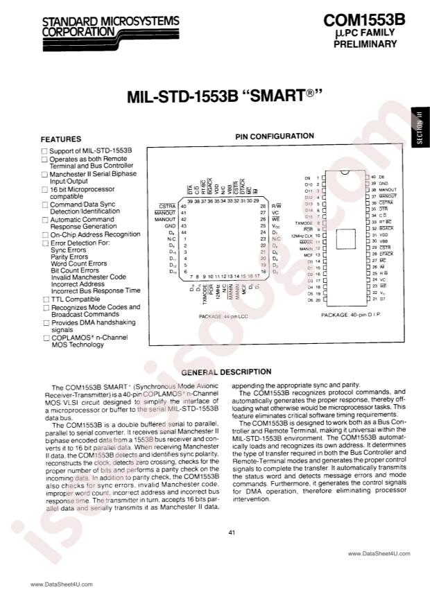 MICROCHIP COM1553B