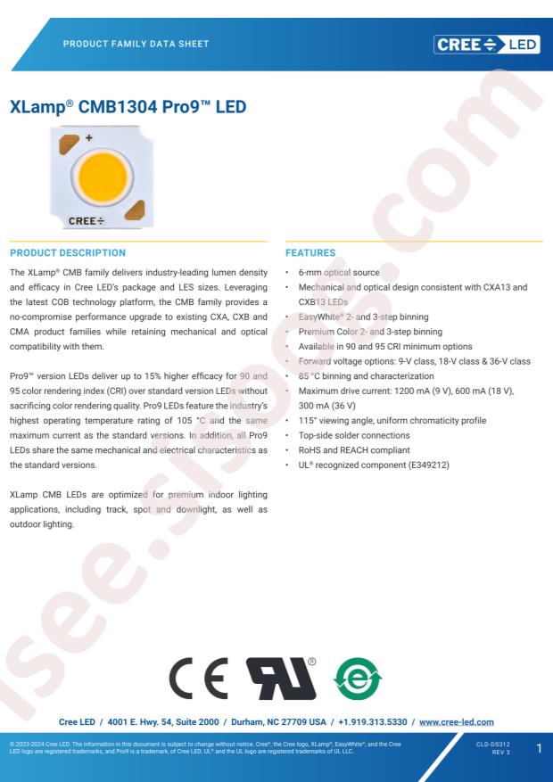 CREE LED CMB1304-0000-00PC0U0A40G
