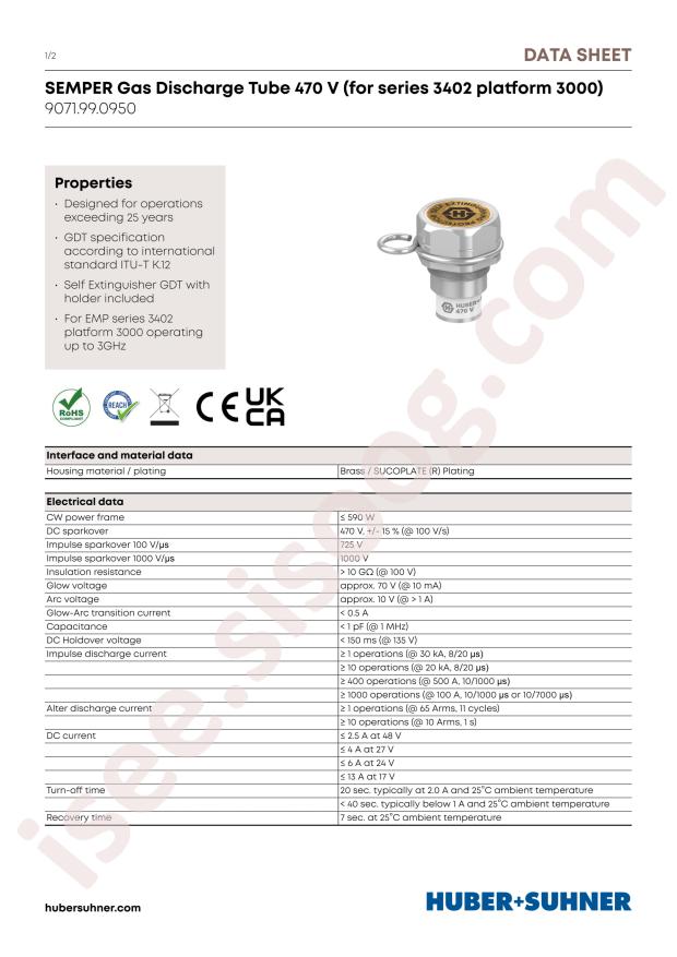 HUBER+SUHNER 9071.99.0950