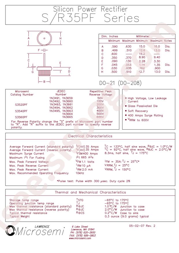 MICROCHIP 1N3495R