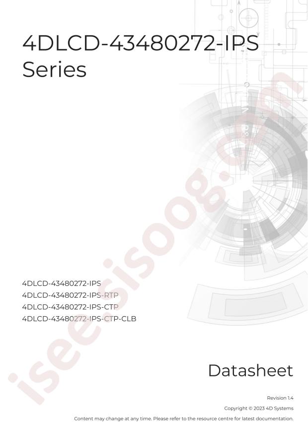 4D Systems 4DLCD-43480272-CTP-CLB-IPS