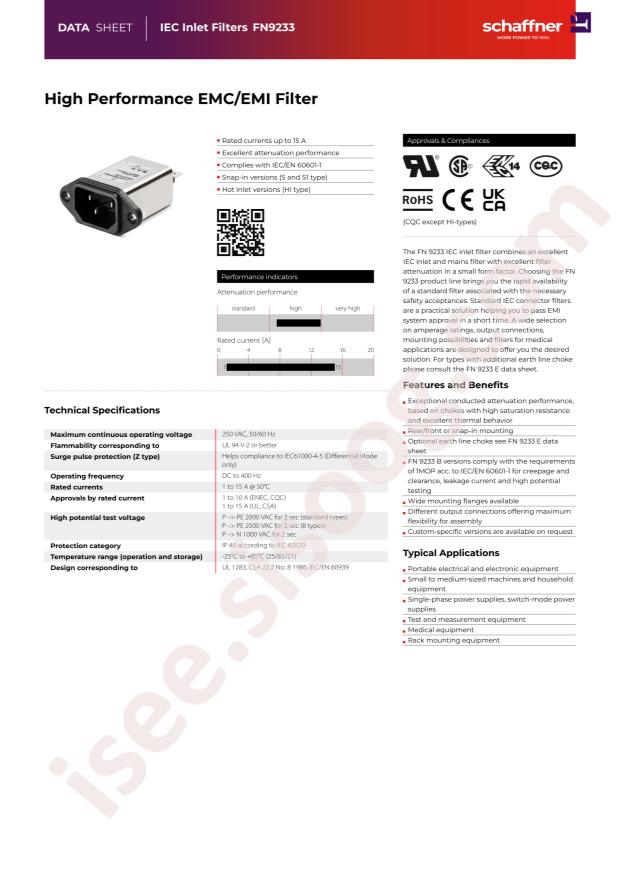 TE / Schaffner FN9233S1R-12-06