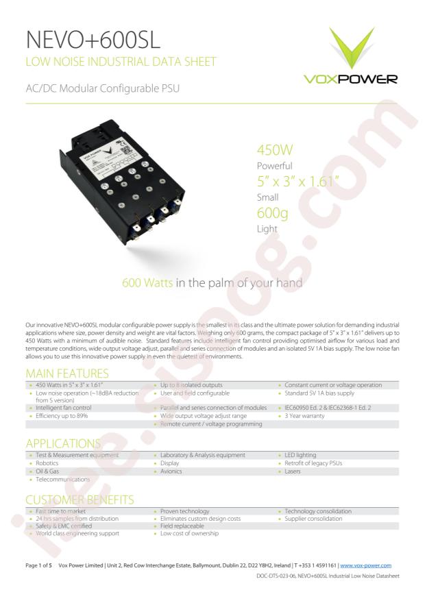VOX Power NEVO+600SL-2131-DK000