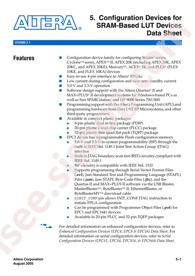 Intel/Altera EPC1064VPC8