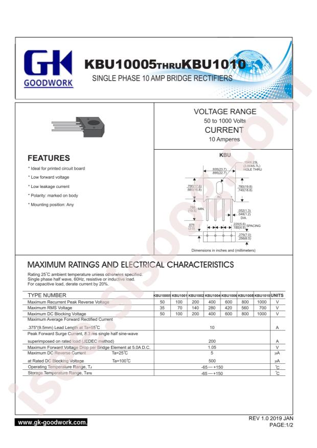 GOODWORK KBU1010
