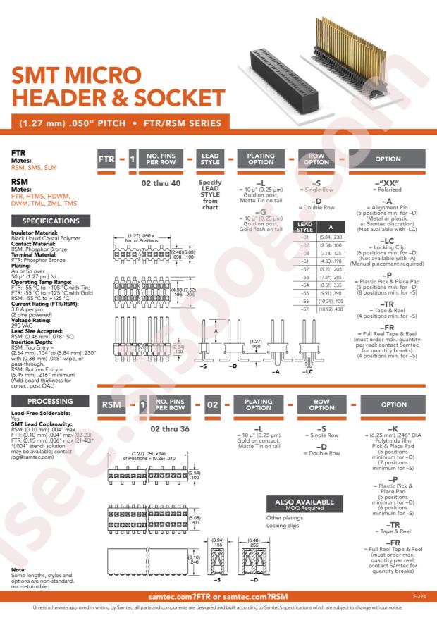 Samtec FTR-114-01-T-D-A