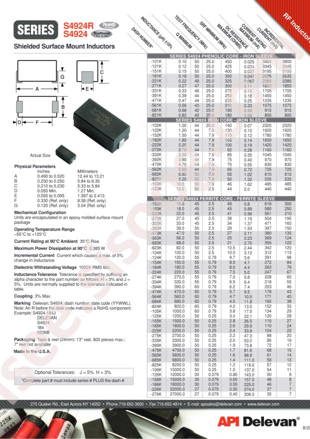 API Delevan S4924-684K