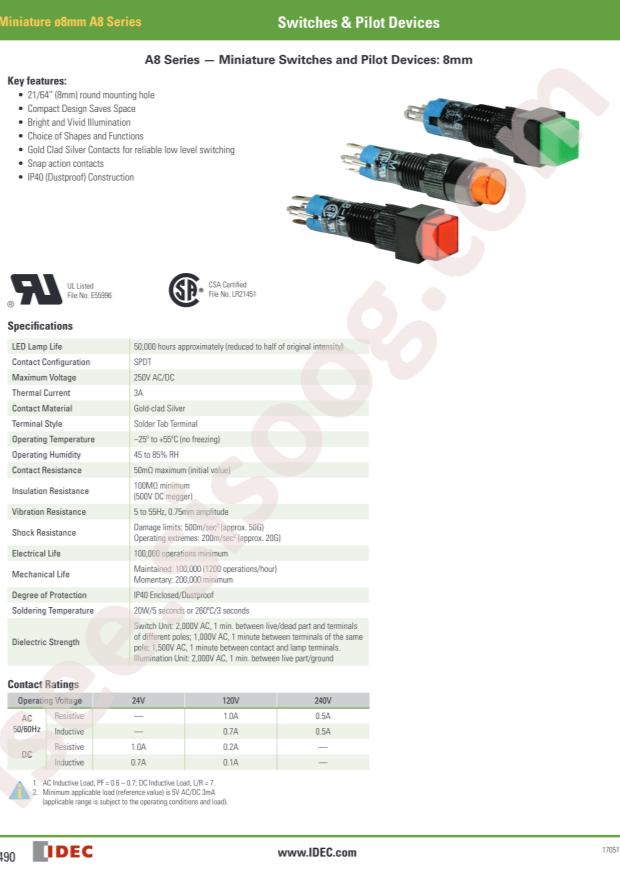 IDEC AB8Q-M1-S