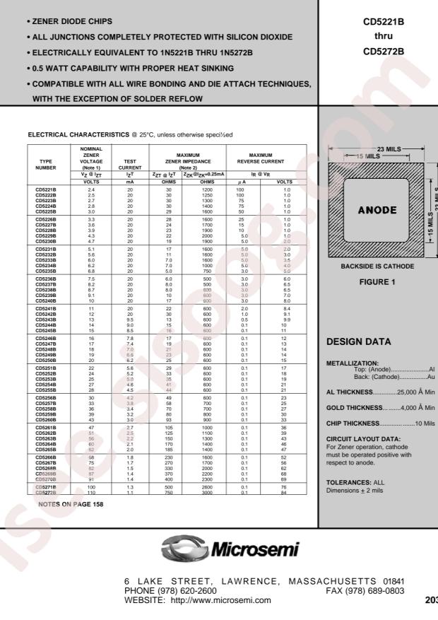 MICROCHIP CD5269A