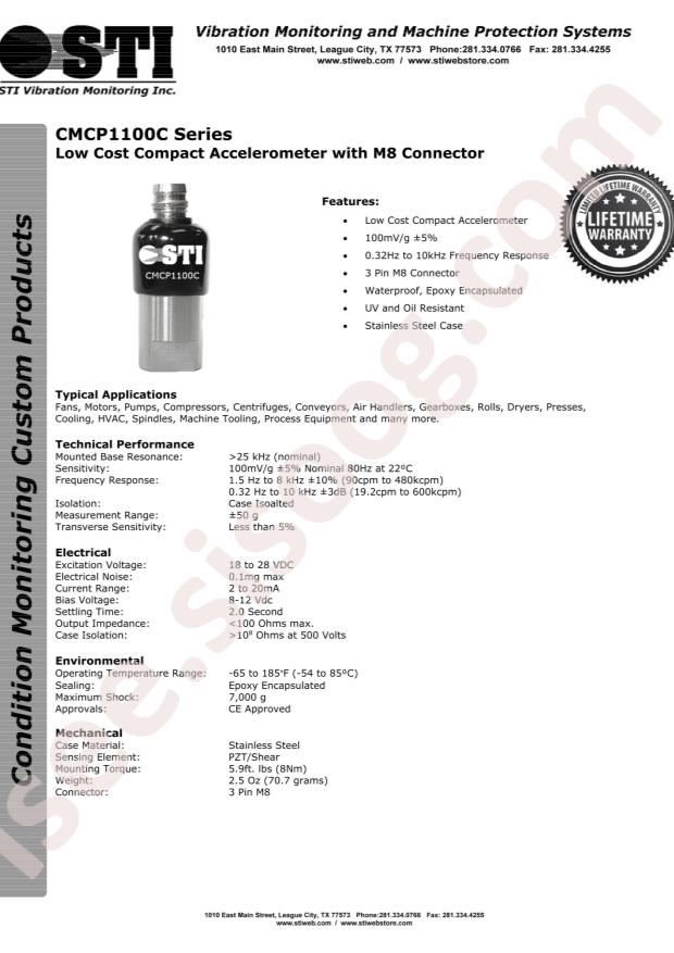 STI Vibration Monitoring CMCP1100C
