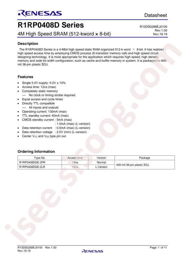 RENESAS R1RP0408DGE-2LR#B1
