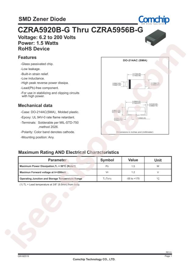 Comchip CZRA5949B-G