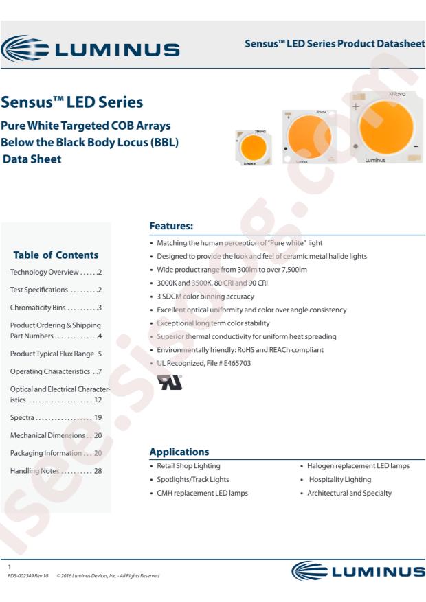 Luminus Devices CXM-22-30-90-36-AC02-F2-3