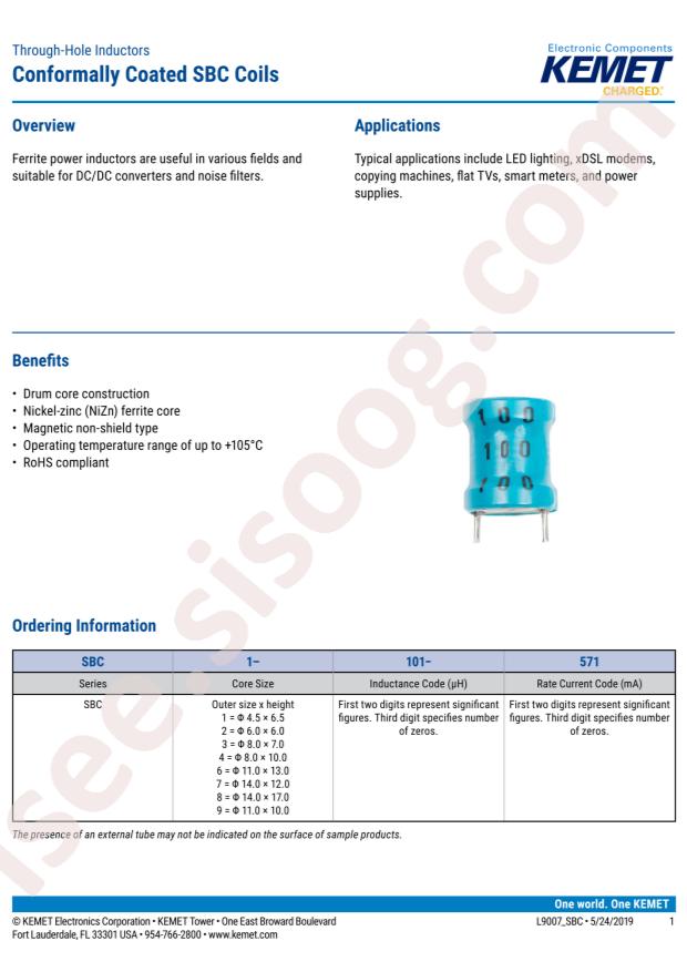 KEMET SBC6-470-232