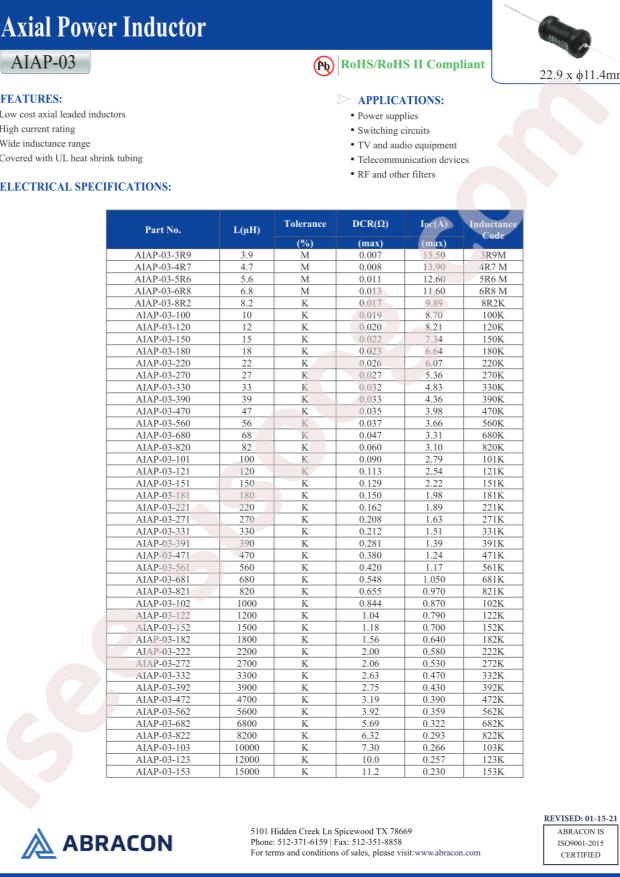 ABRACON AIAP-03-151K