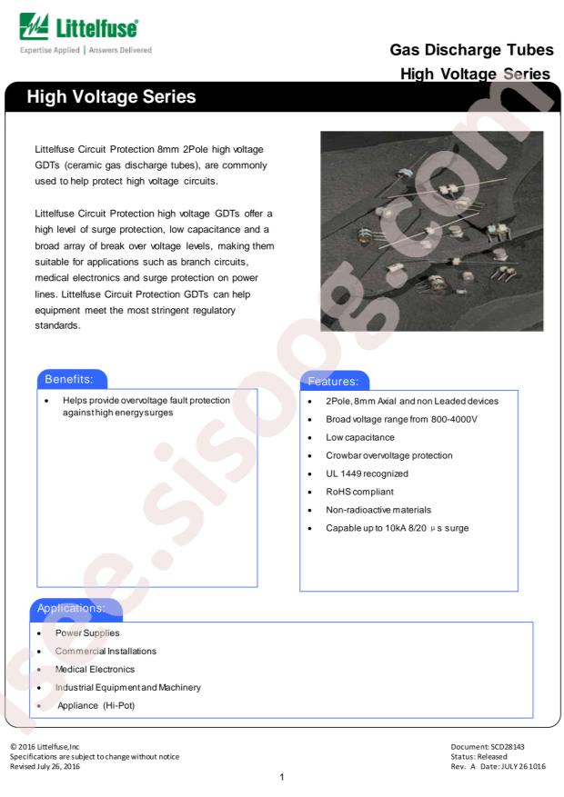Littelfuse GTCA28-231M-R05