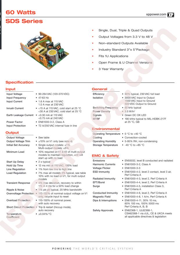 XP Power SDS60US24