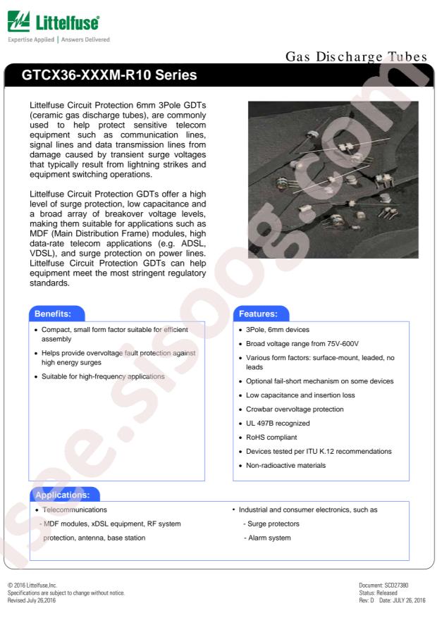 Littelfuse GTCA36-301M-R10
