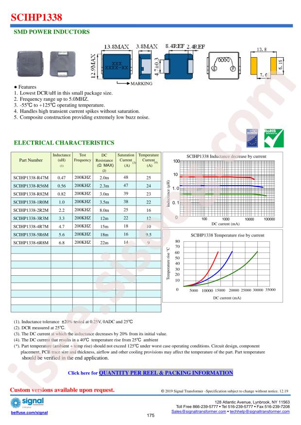 Bel Fuse SCIHP1338-6R8M