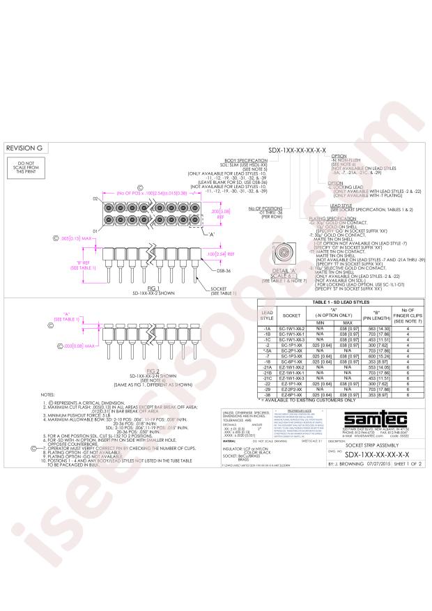 Samtec SDL-106-G-19