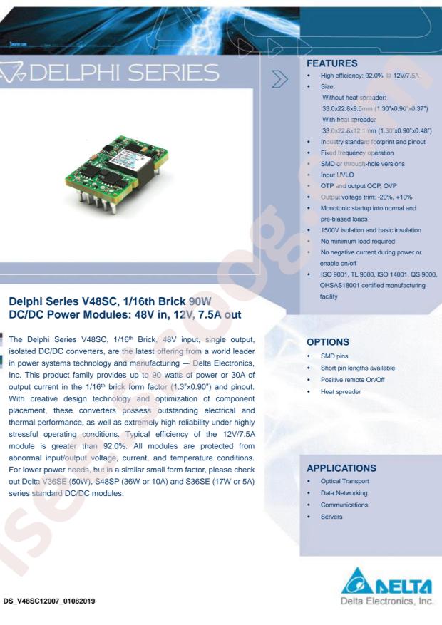 DELTA V48SC12007NRFA