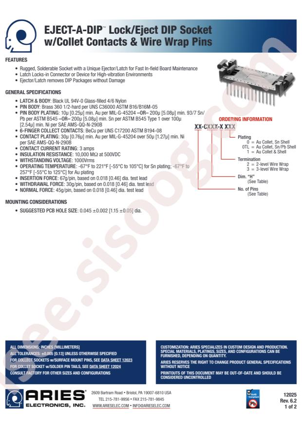 Aries Electronics, Inc. 24-C300-30
