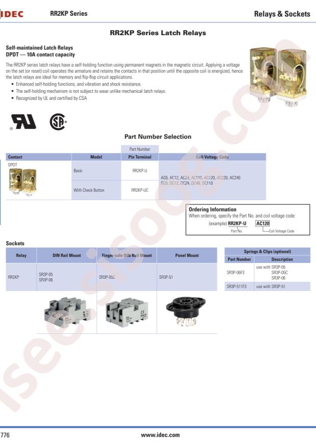 IDEC RR2KP-UDC6V