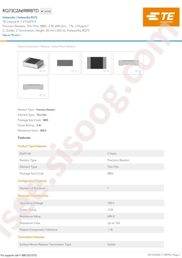 TE Connectivity RQ73C2A698RBTD