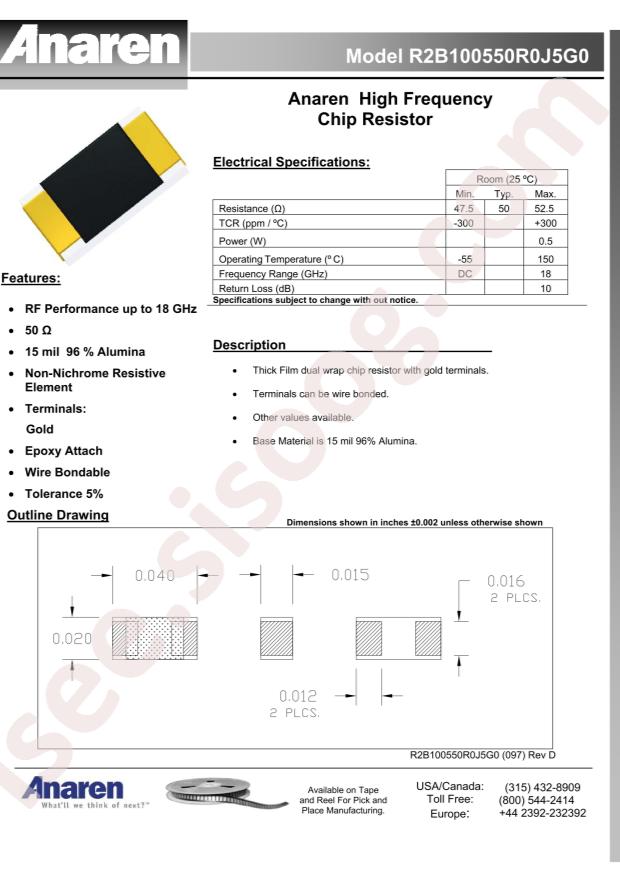 TTM Technologies, Inc. R2B100550R0J5G0