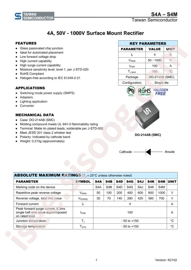 Taiwan Semiconductor S4J R7G