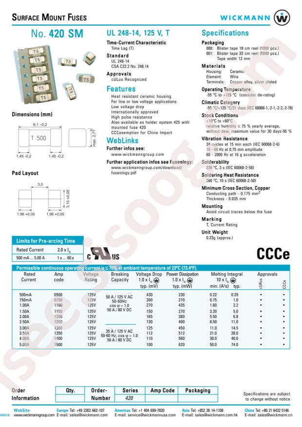 Littelfuse 42005000000