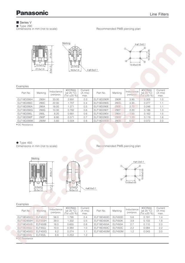 PANASONIC ELF-21V025A