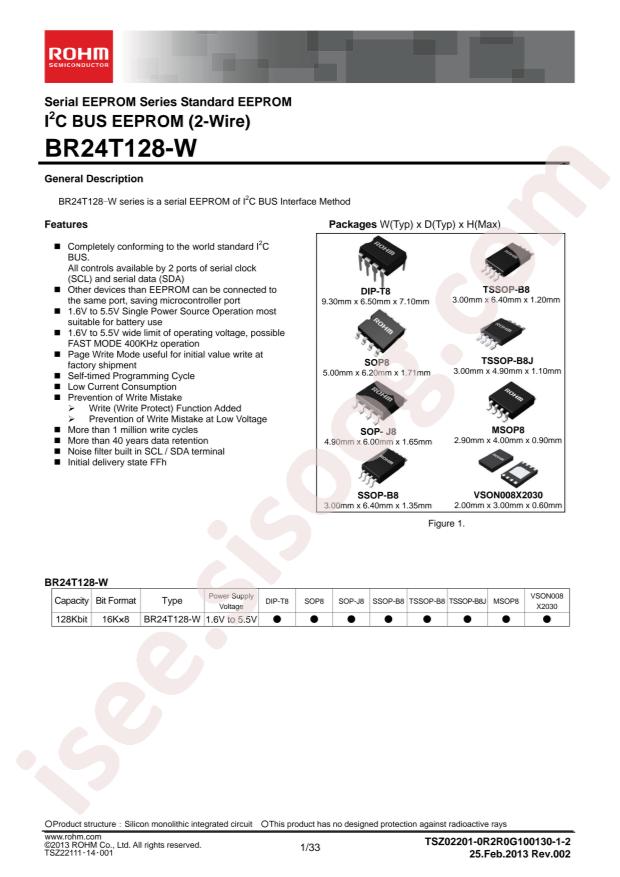 ROHM BR24T128-W