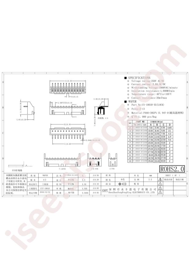 CST CS-1001R-05ALOCK
