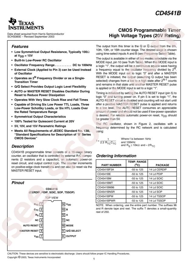 TI CD4541BEE4