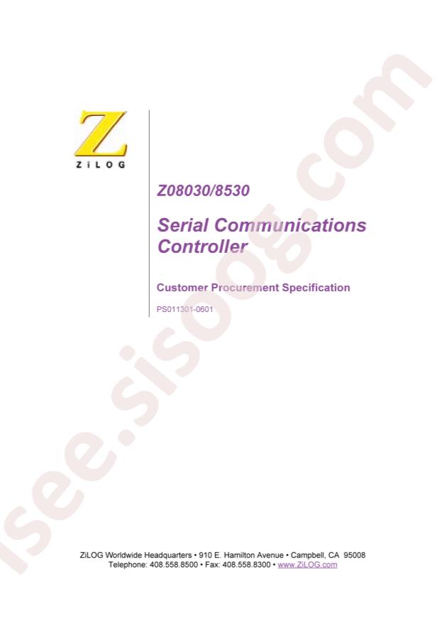 Zilog Z0853008PSG