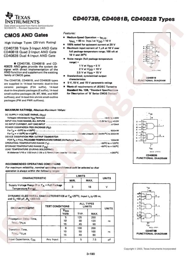 TI CD4073BEE4
