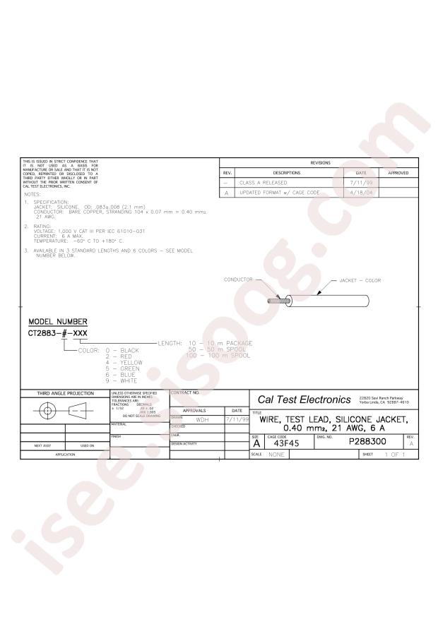 Cal Test CT2883-2-100
