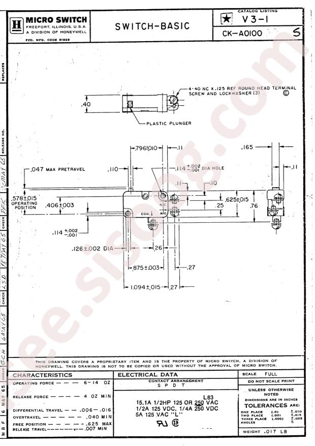 Honeywell V3-1