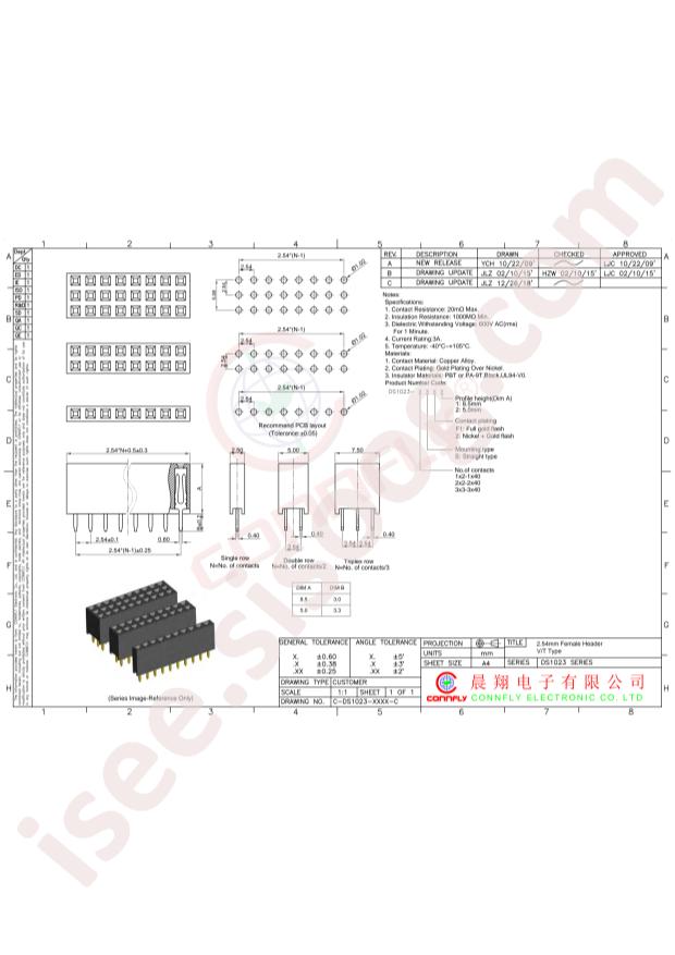 CONNFLY Elec DS1023-2*2SF11