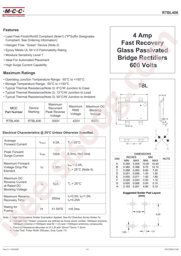 MCC RTBL406-TP