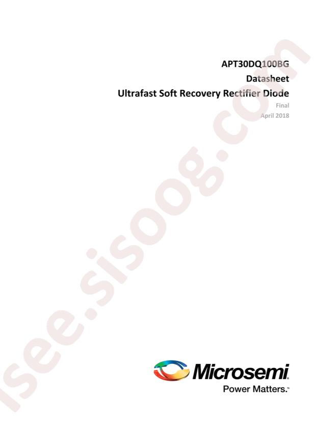 MICROCHIP APT30DQ100BG