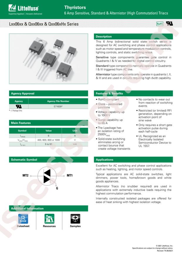Littelfuse Q4006VH3TP