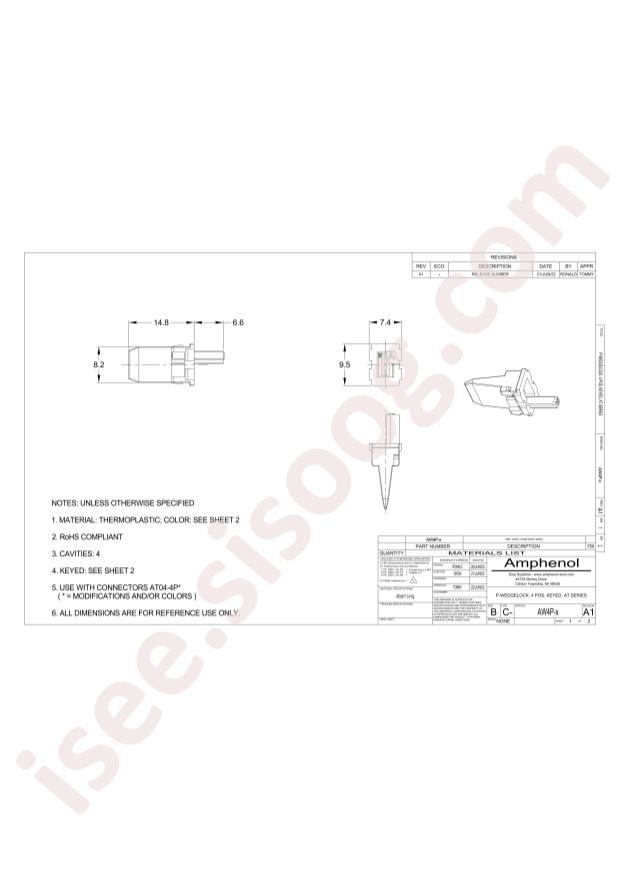 Amphenol AW4P-B