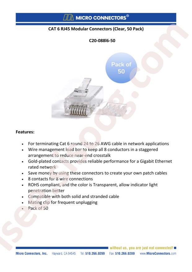 Micro Elec. Instrument C20-088L6-50