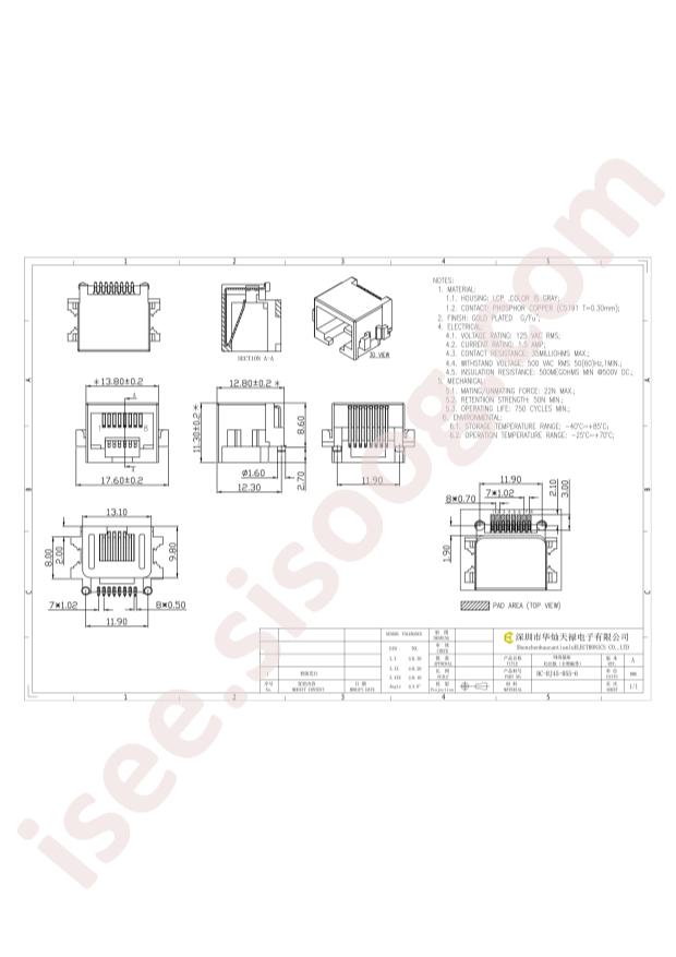 HCTL HC-RJ45-055-6